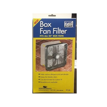 A/C Safe 20x20x14 Pleated Air Filter, Polyester, MERV 6 FF-20